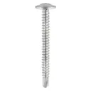 4.8 x 80 Baypole Screws - Box of 200- Wafer Flange - PH - Self-Drilling Point - Zinc