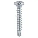 3.9 x 29 - Box of 1000 - Window Fabrication Screws - Friction Stay - Shallow Pan Countersunk - PH - Self-Tapping - Self-Drilling Point - Zinc