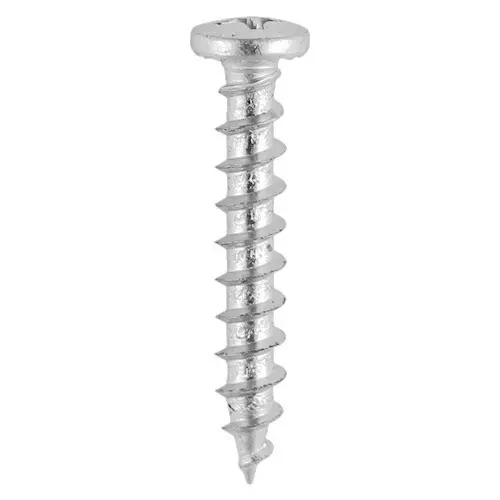 [TIM-218SS] 4.8 x 30 - Box of 1000 - Window Fabrication Screws - Friction Stay - Shallow Pan with Serrations - PH - Single Thread - Gimlet Tip - Stainless Steel